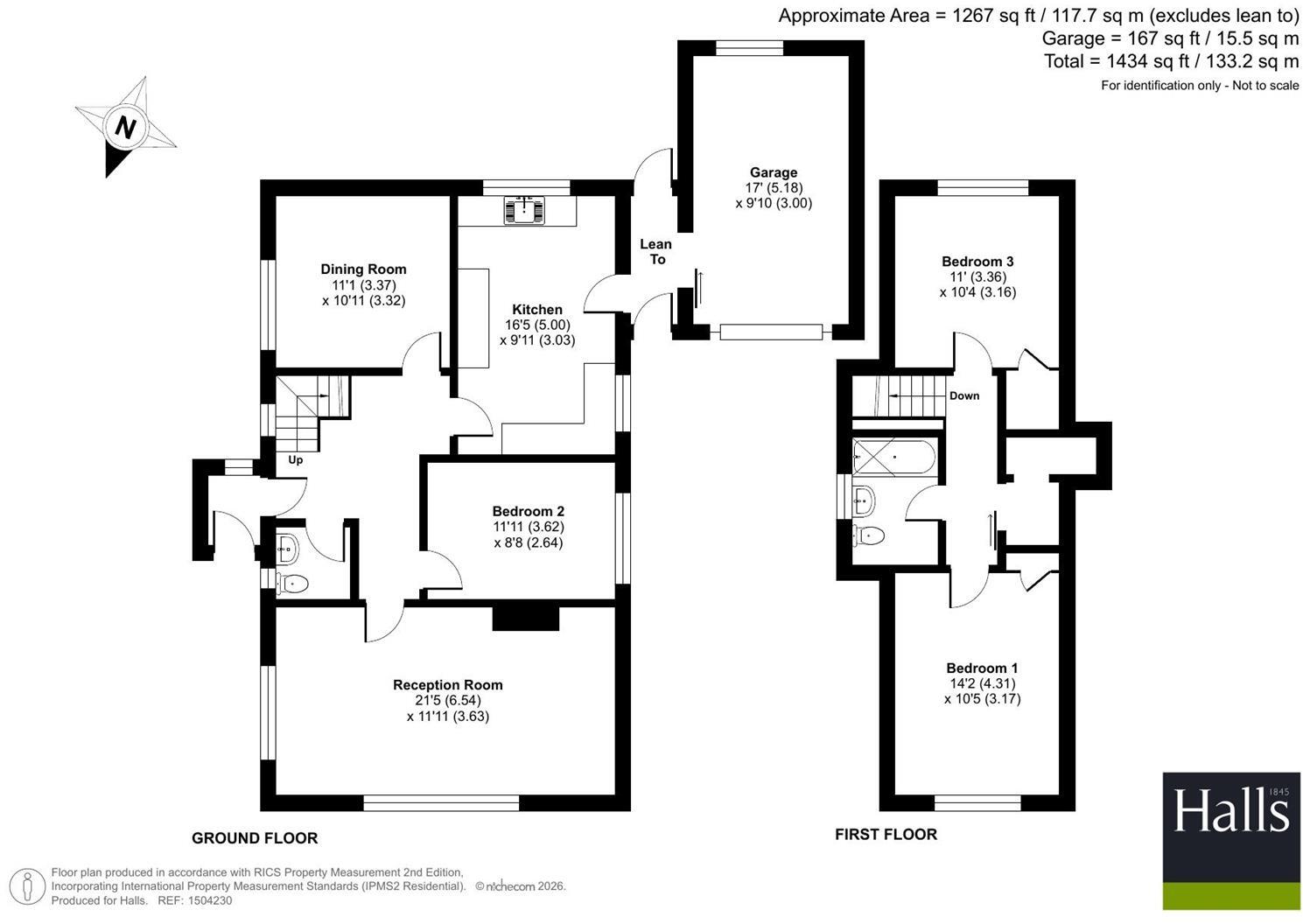 56 Larkhill Road, Copthorne, Shrewsbury, Shropshire, SY3 8XJ floorplan