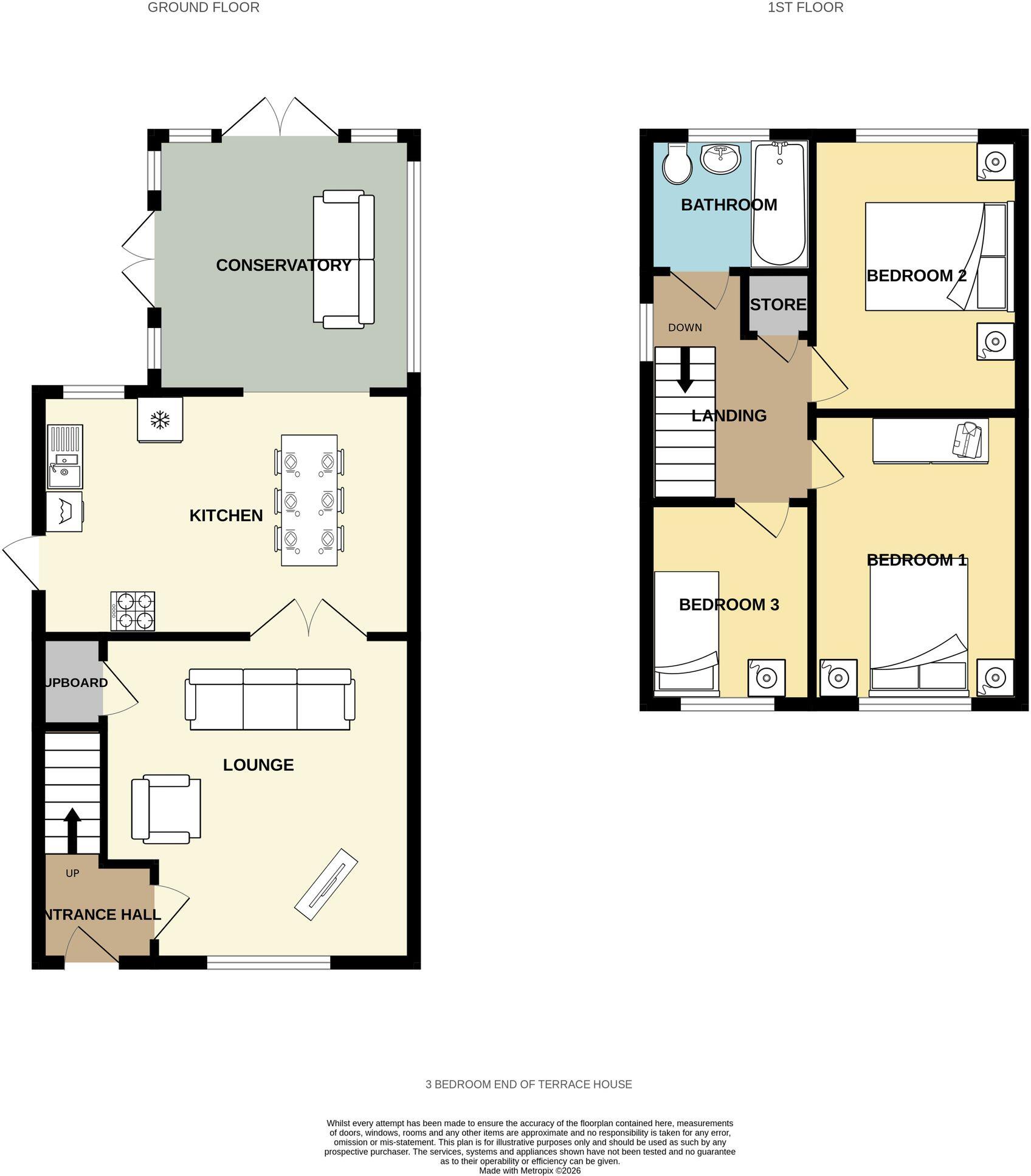 Nook Walk, Dewsbury, WF13 floorplan