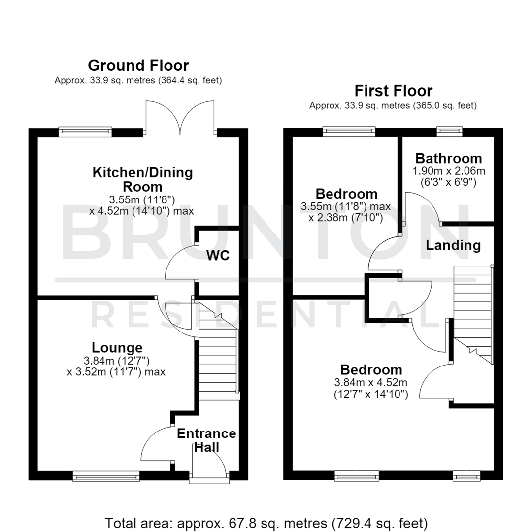 Cavell Close, Cottier Grange, Prudhoe, NE42 floorplan