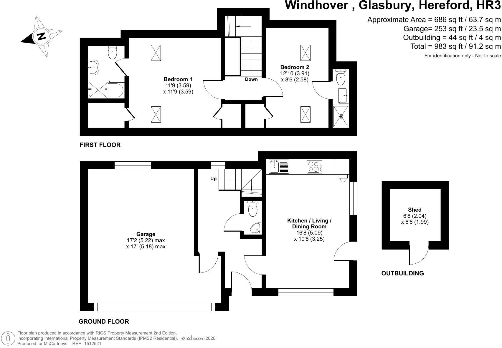 Glasbury, Hereford, Powys floorplan