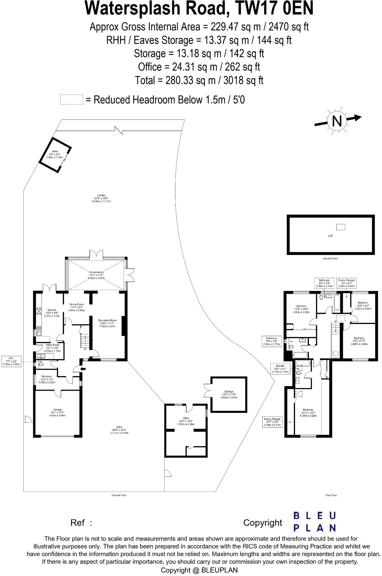 Watersplash Road, Shepperton, Surrey, TW17 floorplan