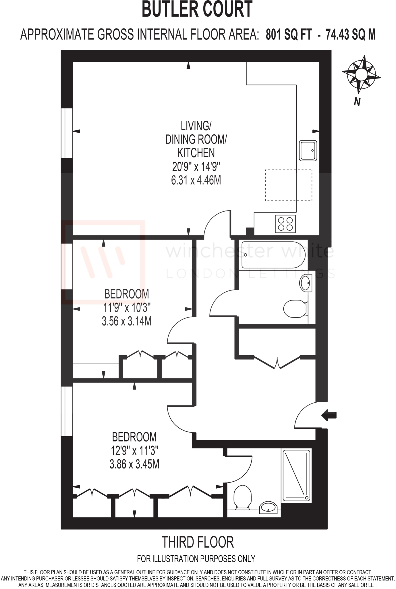 Butler Court, SW11 floorplan