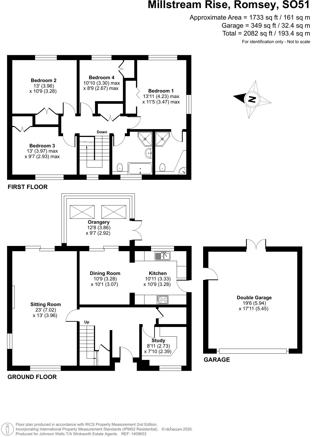 Millstream Rise, Romsey, Hampshire, SO51 floorplan