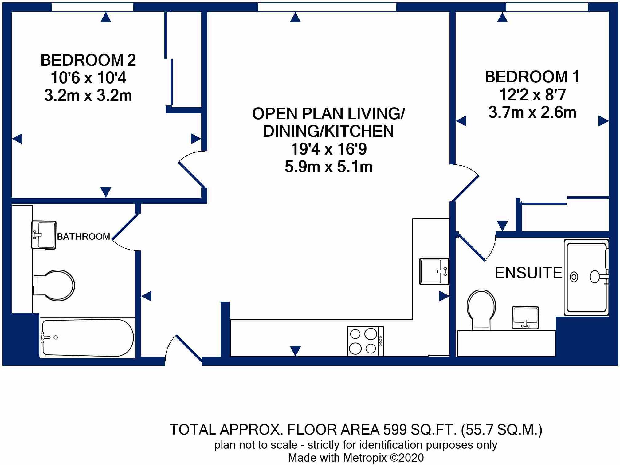 Flat 79, Greenleigh Court, Dawsons Square, Pudsey, West Yorkshire floorplan