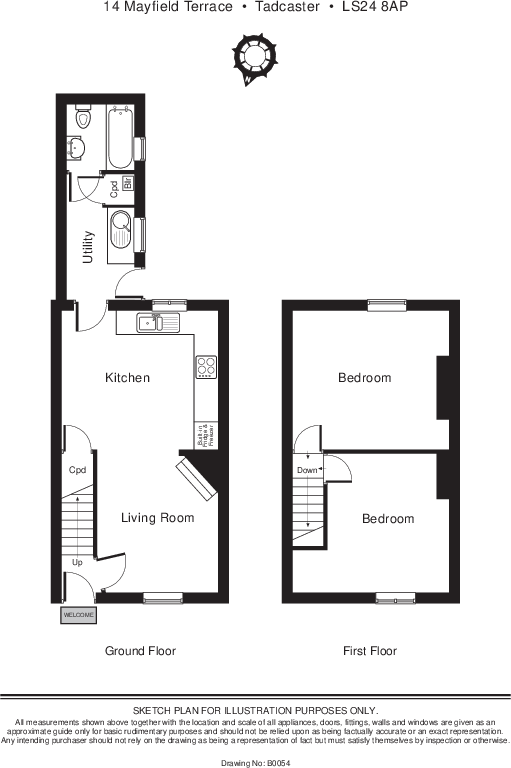 14, Mayfield Terrace, Tadcaster, North Yorkshire floorplan