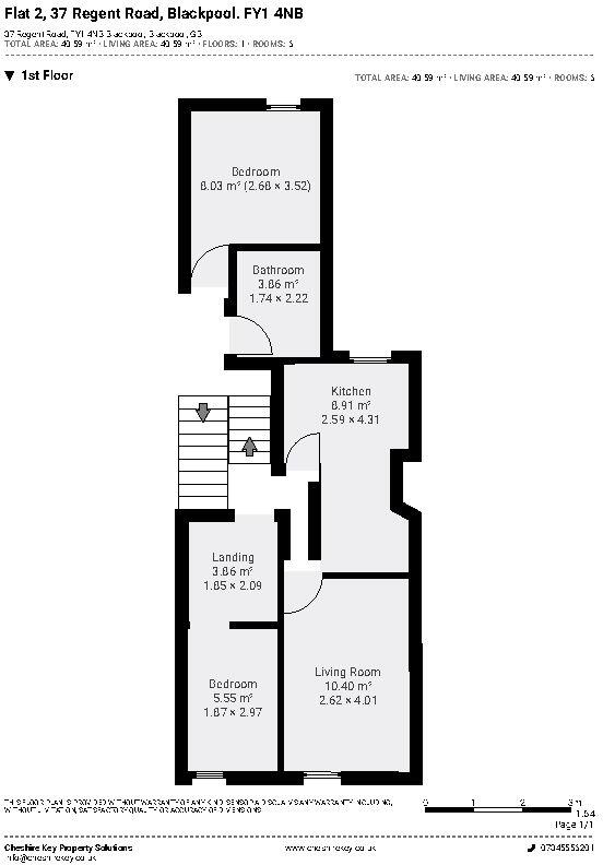 Flats 1 & 2, 37 Regent Road, Blackpool, Lancashire FY1 4NB floorplan