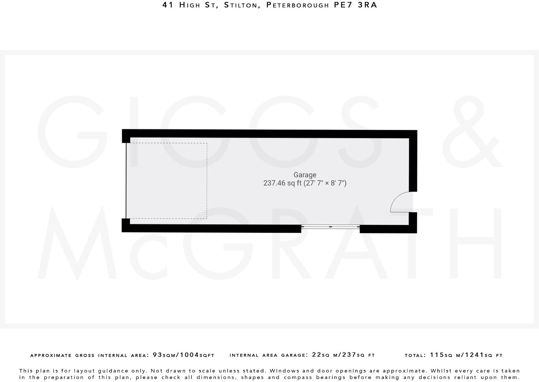 High Street, Stilton, Peterborough, Cambridgeshire, PE7 3RA floorplan