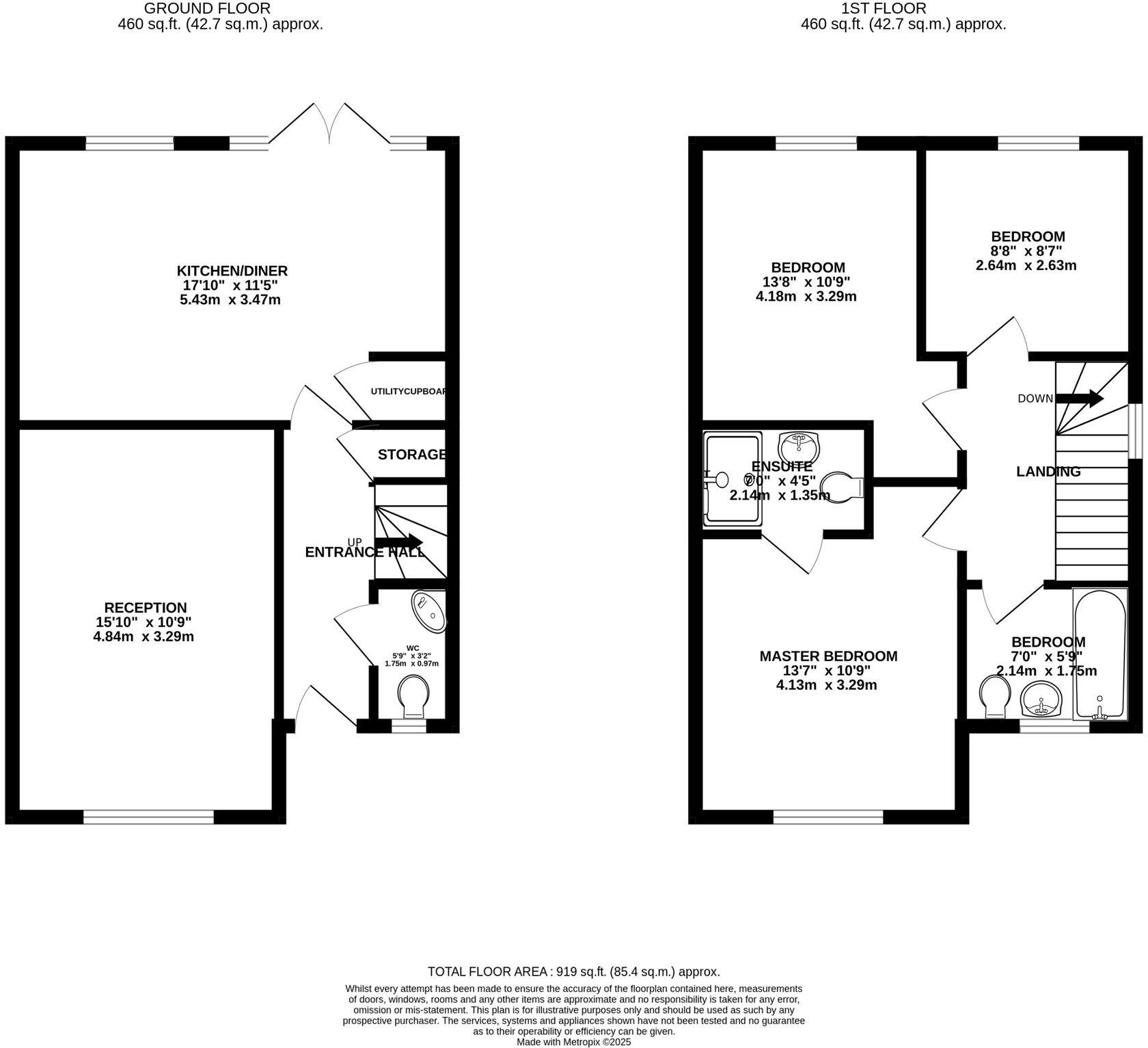 Castle Close, Stretton, DE13 floorplan