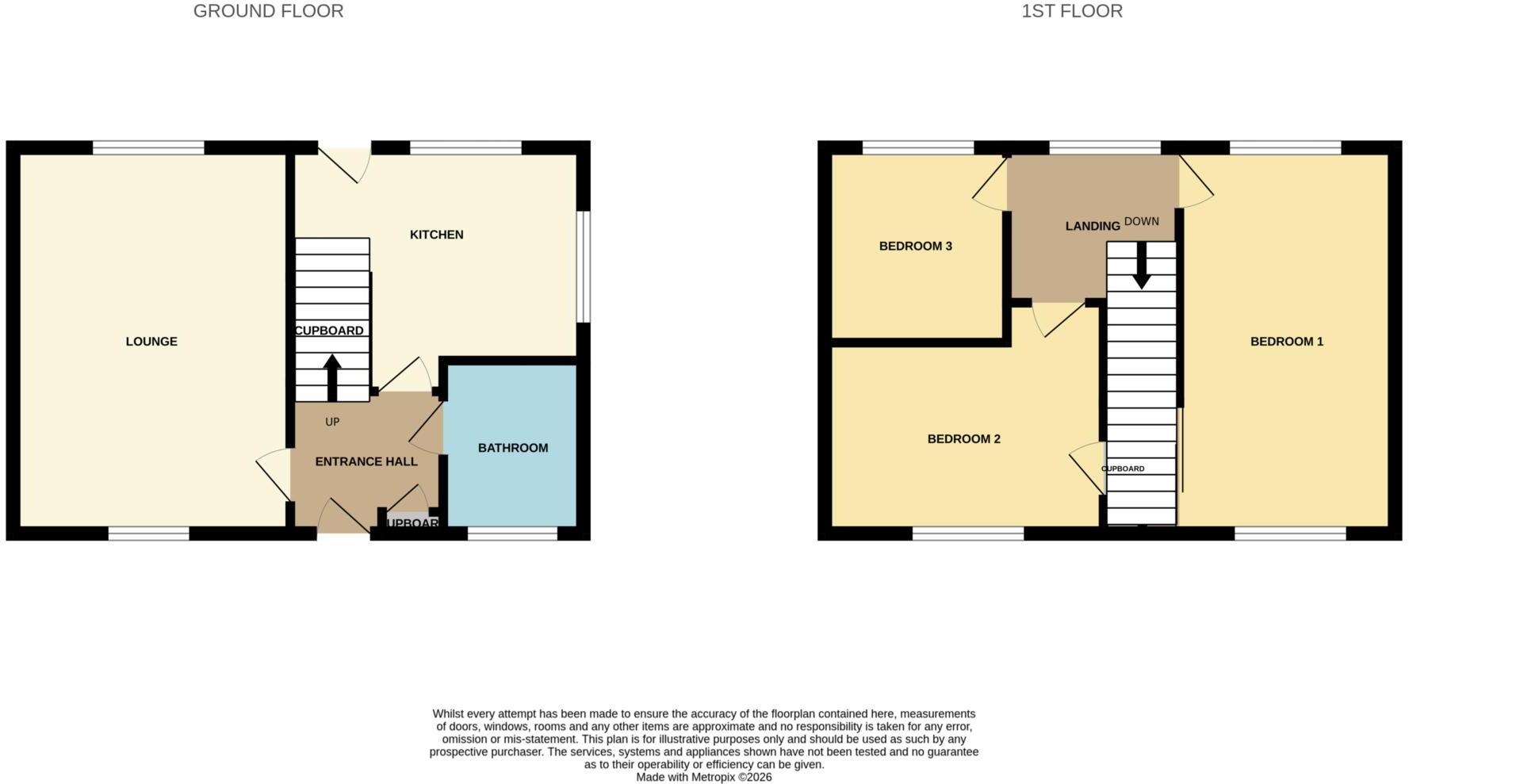 Hillbrow, Letchworth Garden City, SG6 3RF floorplan