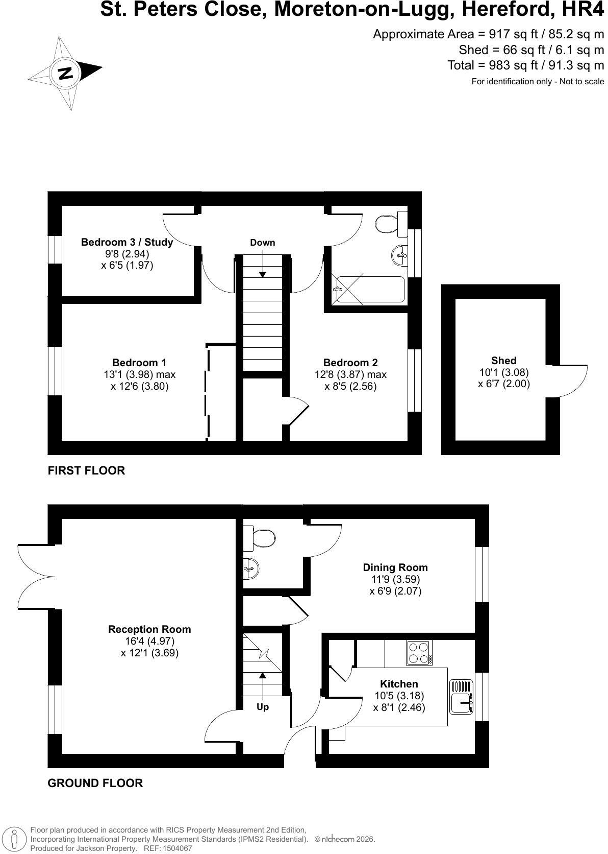 St. Peters Close, Moreton-On-Lugg, Hereford, Herefordshire floorplan