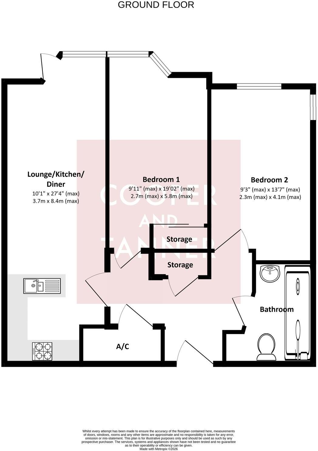Somerton Road, Street, BA16 floorplan