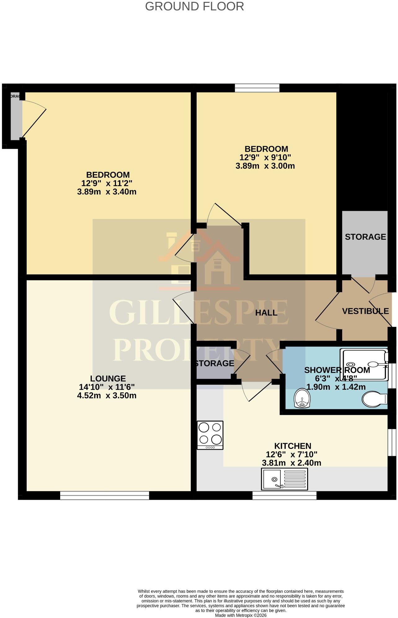 5 Johnston Avenue, Stenhousemuir, Larbert, Stirlingshire, FK5 4JZ floorplan