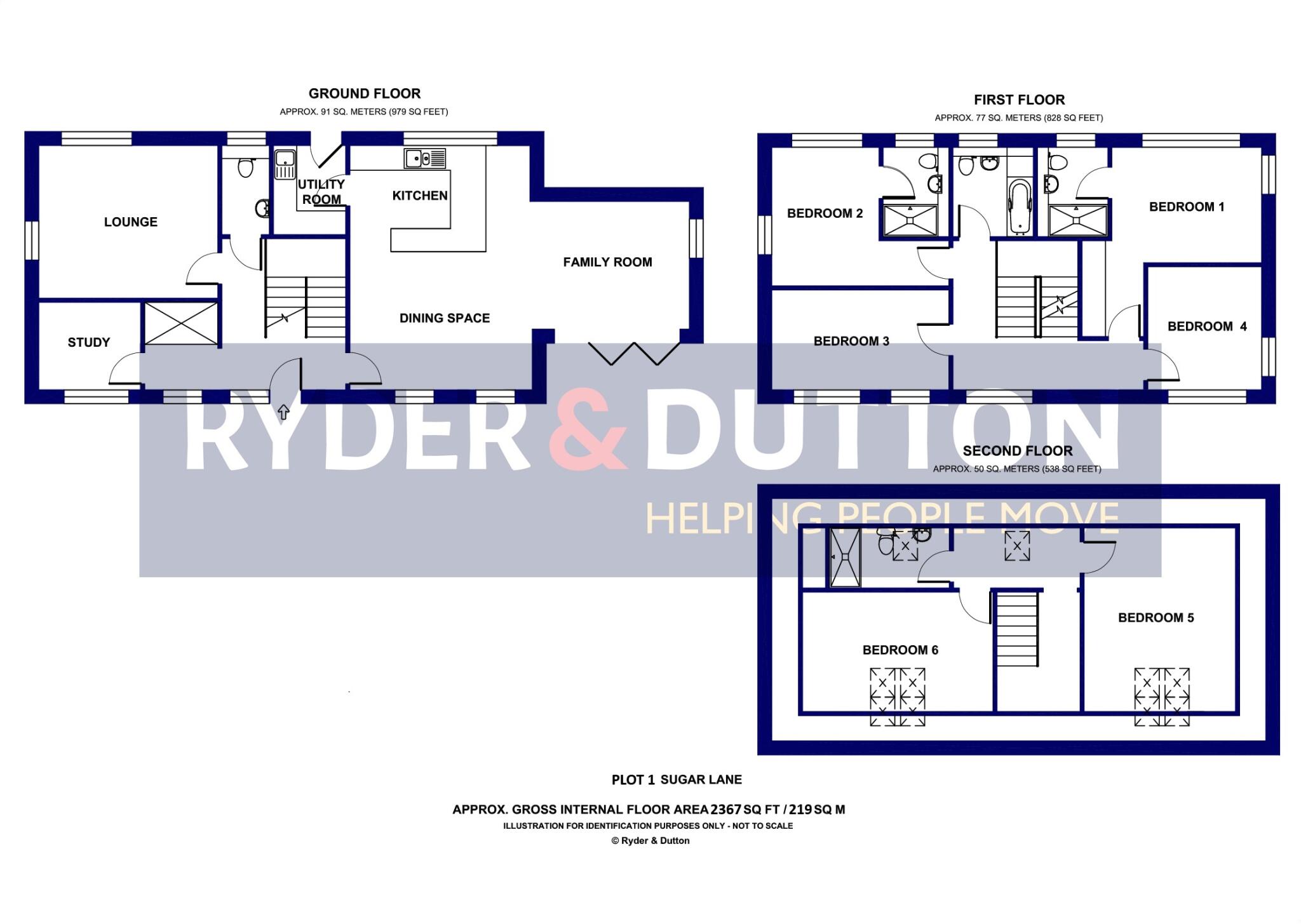 Sugar Lane, Dobcross, OL3 floorplan