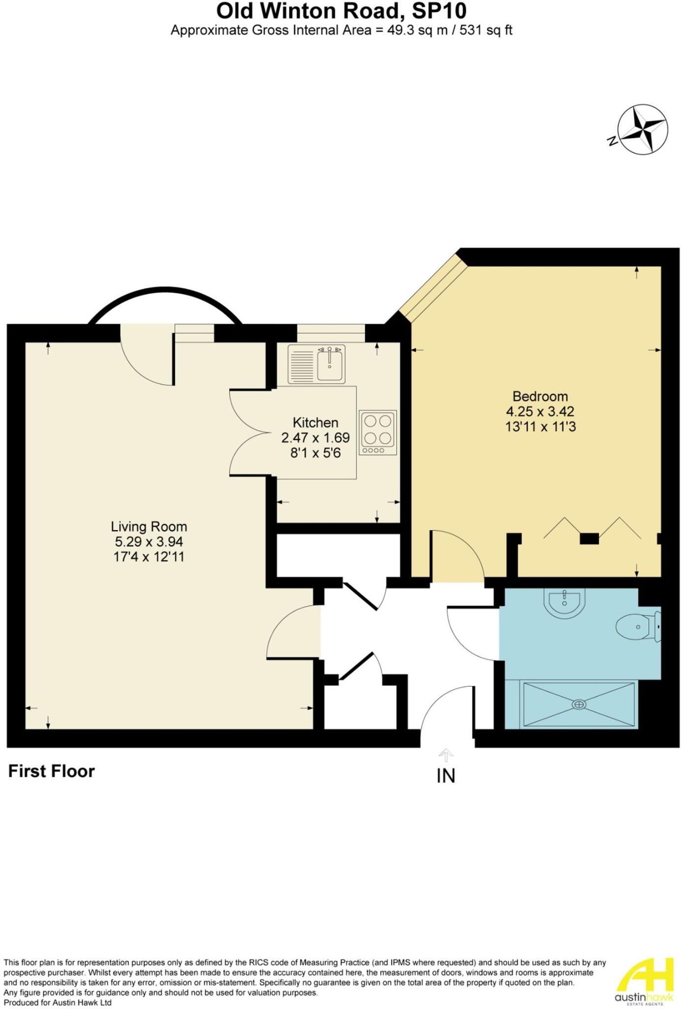 Old Winton Road, Westfield Court Old Winton Road, SP10 floorplan