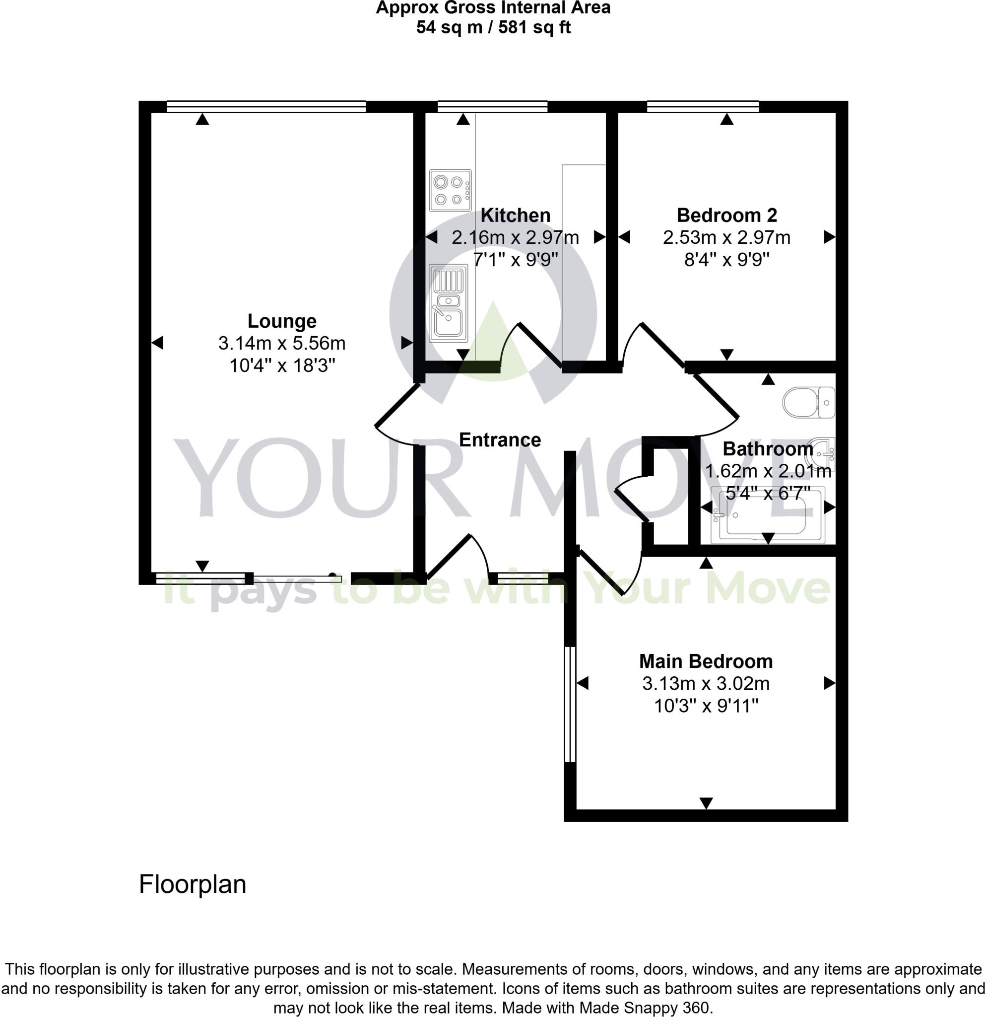 Huntly Drive, Glenrothes, Fife, KY6 floorplan