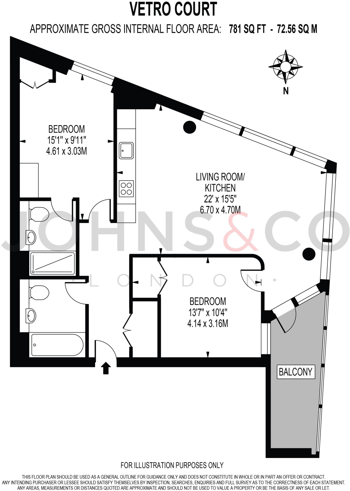 Vetro Court, Canary Wharf, E14 floorplan
