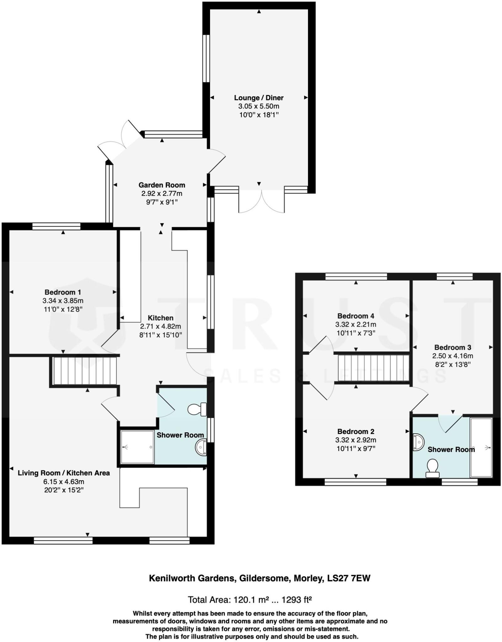 Kenilworth Gardens, Gildersome, LS27 floorplan