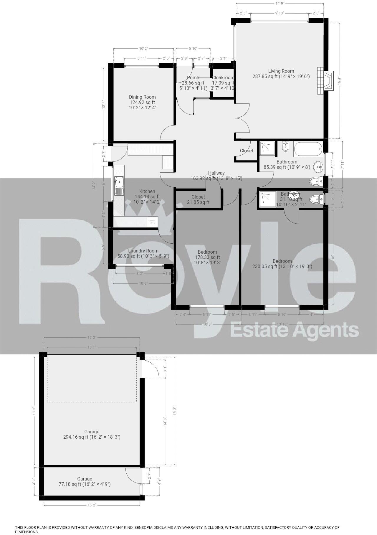 No. 165, Hardhorn Road, Poulton-le-Fylde, Lancs FY6 8ES floorplan