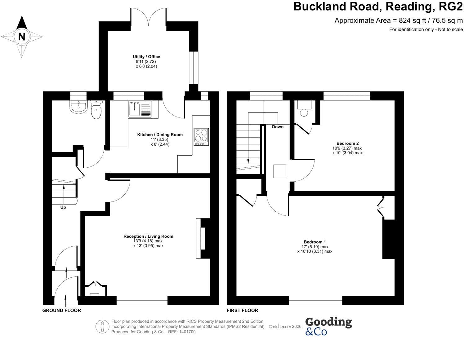 Buckland Road, Reading, RG2 floorplan