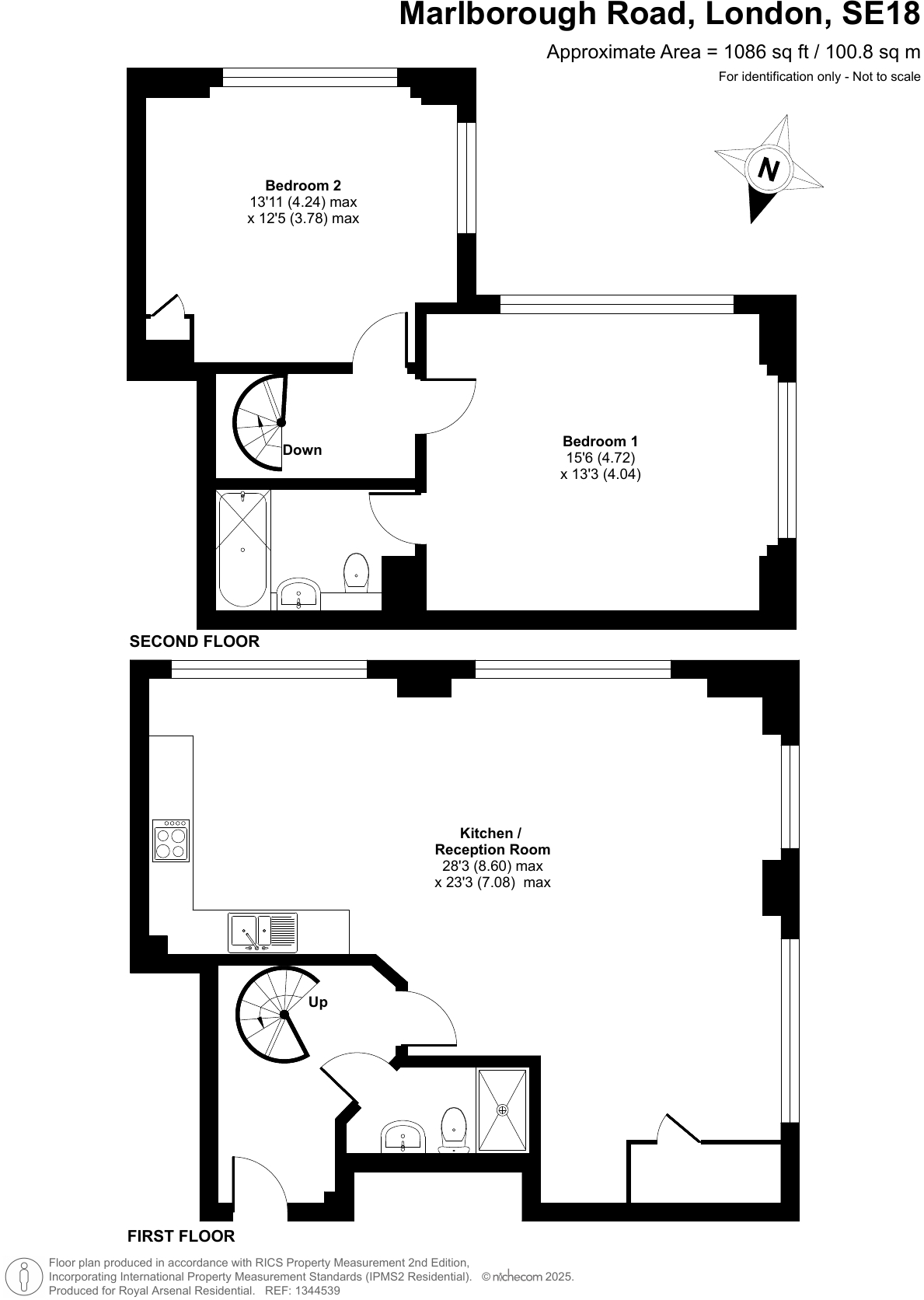 Building 48, Marlborough Road, Royal Arsenal SE18 floorplan