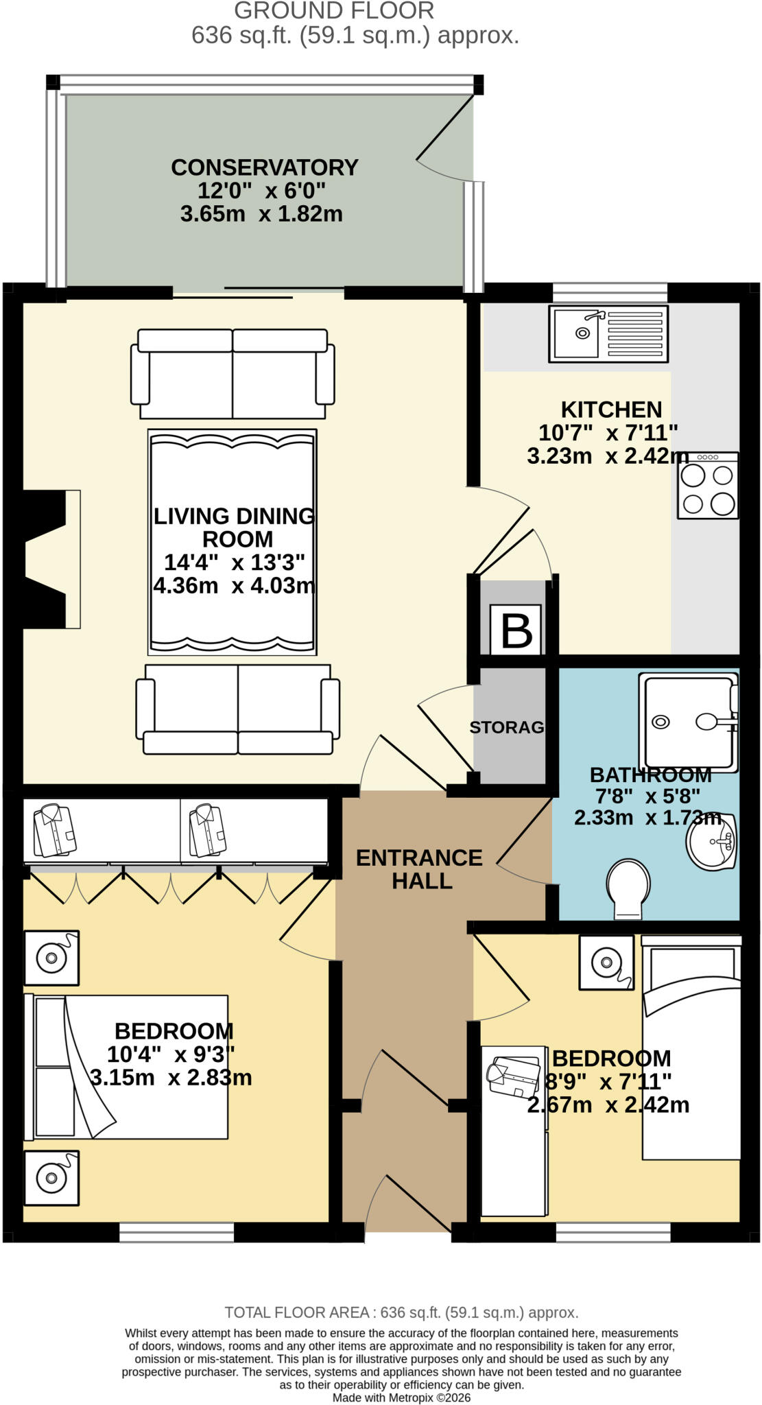 8 Willow Park, Banks Lane, Carlisle, Cumbria floorplan