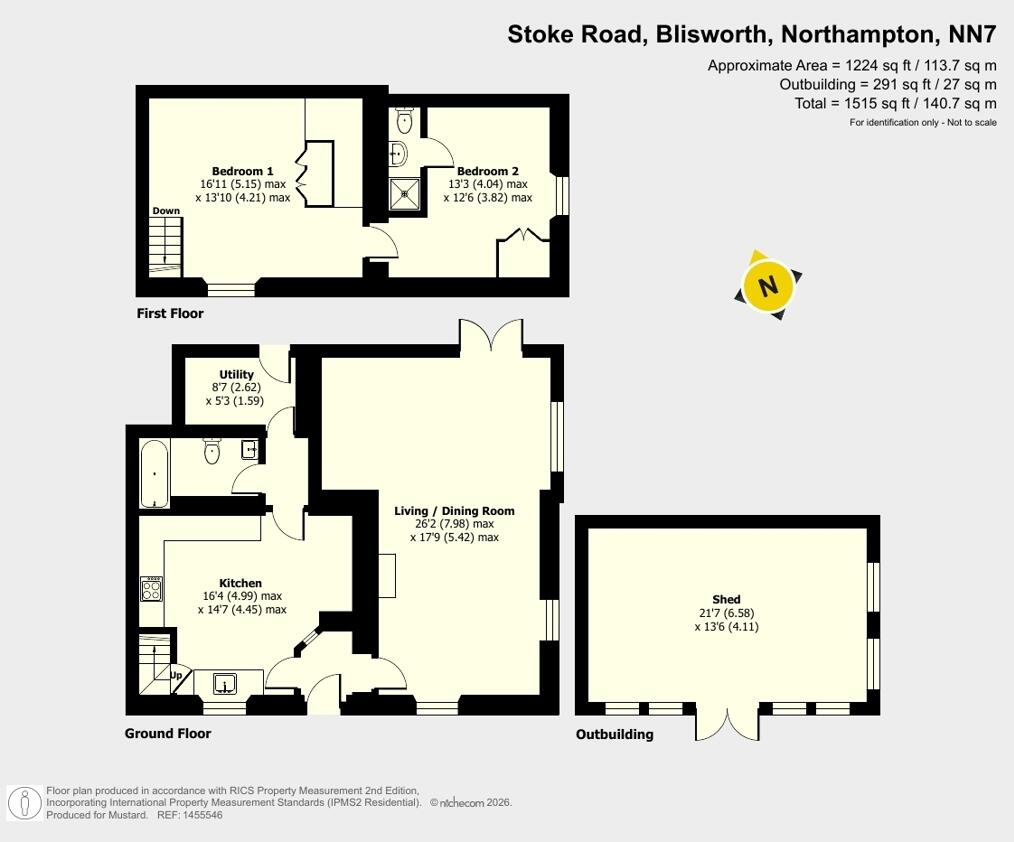 Stoke Road, Blisworth, Northampton, Northamptonshire, NN7 floorplan