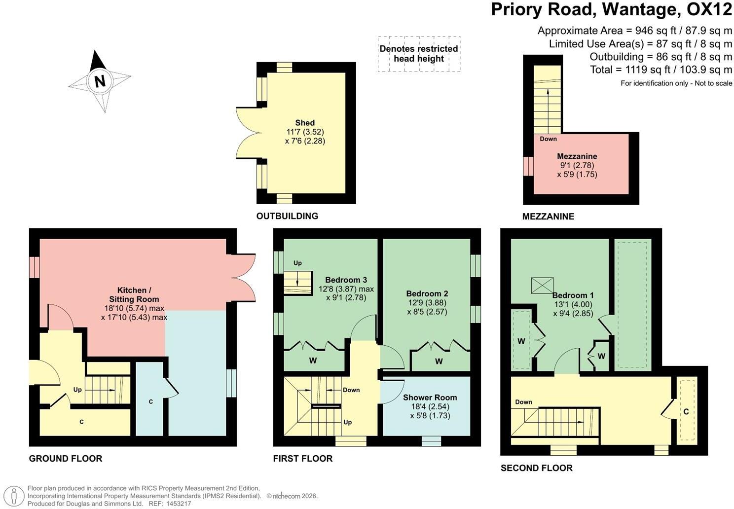 Priory Road, Wantage, Oxfordshire, OX12 floorplan