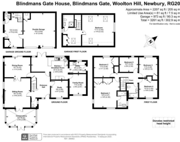 Blindmans Gate, Woolton Hill floorplan