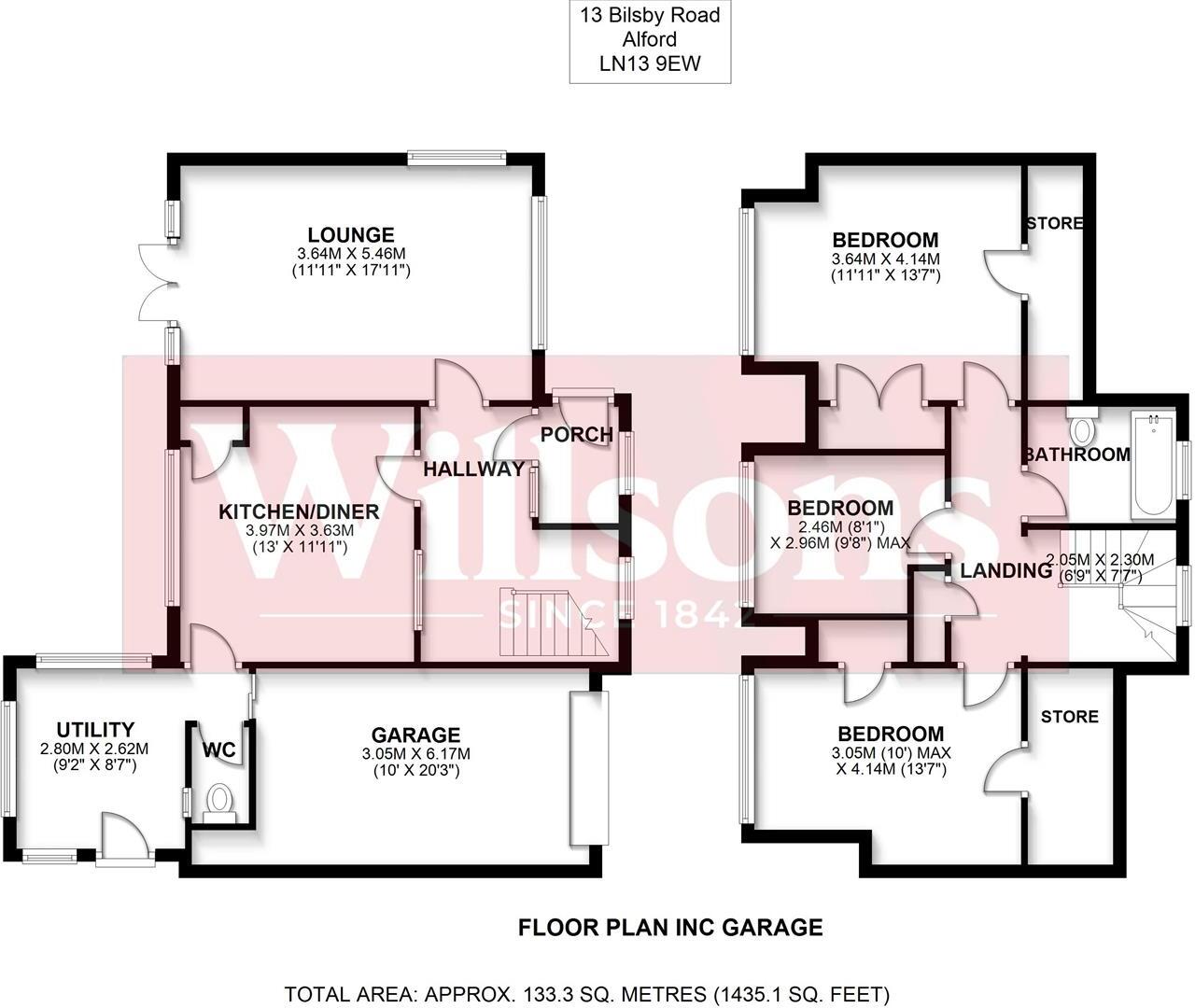 Bilsby Road, Alford floorplan