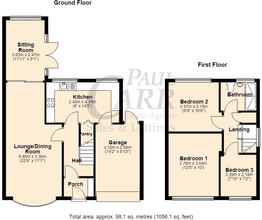 Rowan Close, Lichfield. WS13 6ES floorplan