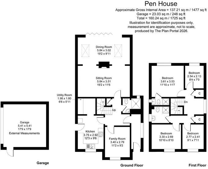 Grendon Road, Edgcott, Buckinghamshire.  floorplan