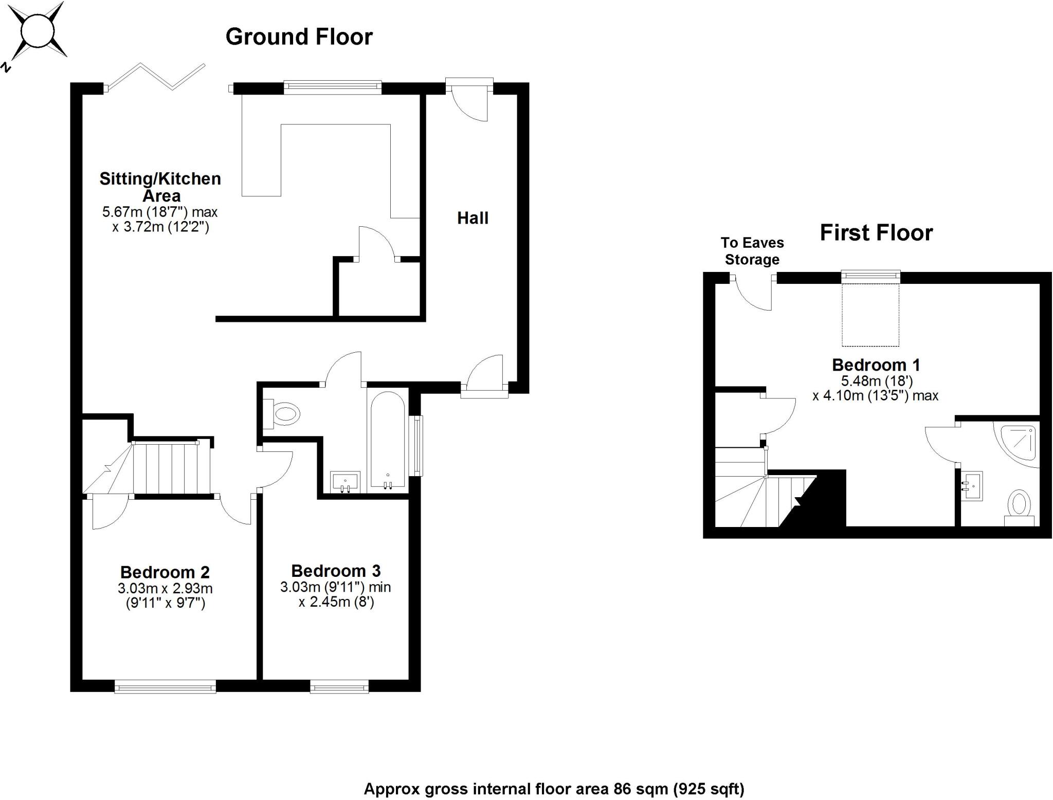 Woodfield Close, Stansted, Essex, CM24 floorplan