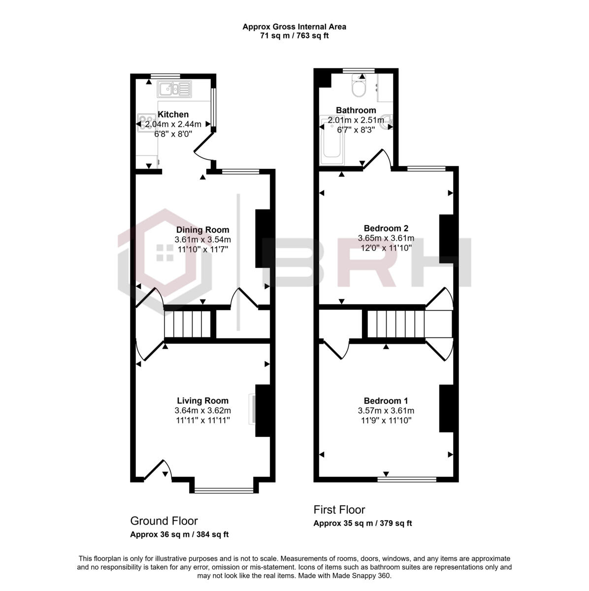 Carlton Avenue, Rotherham, S65 floorplan