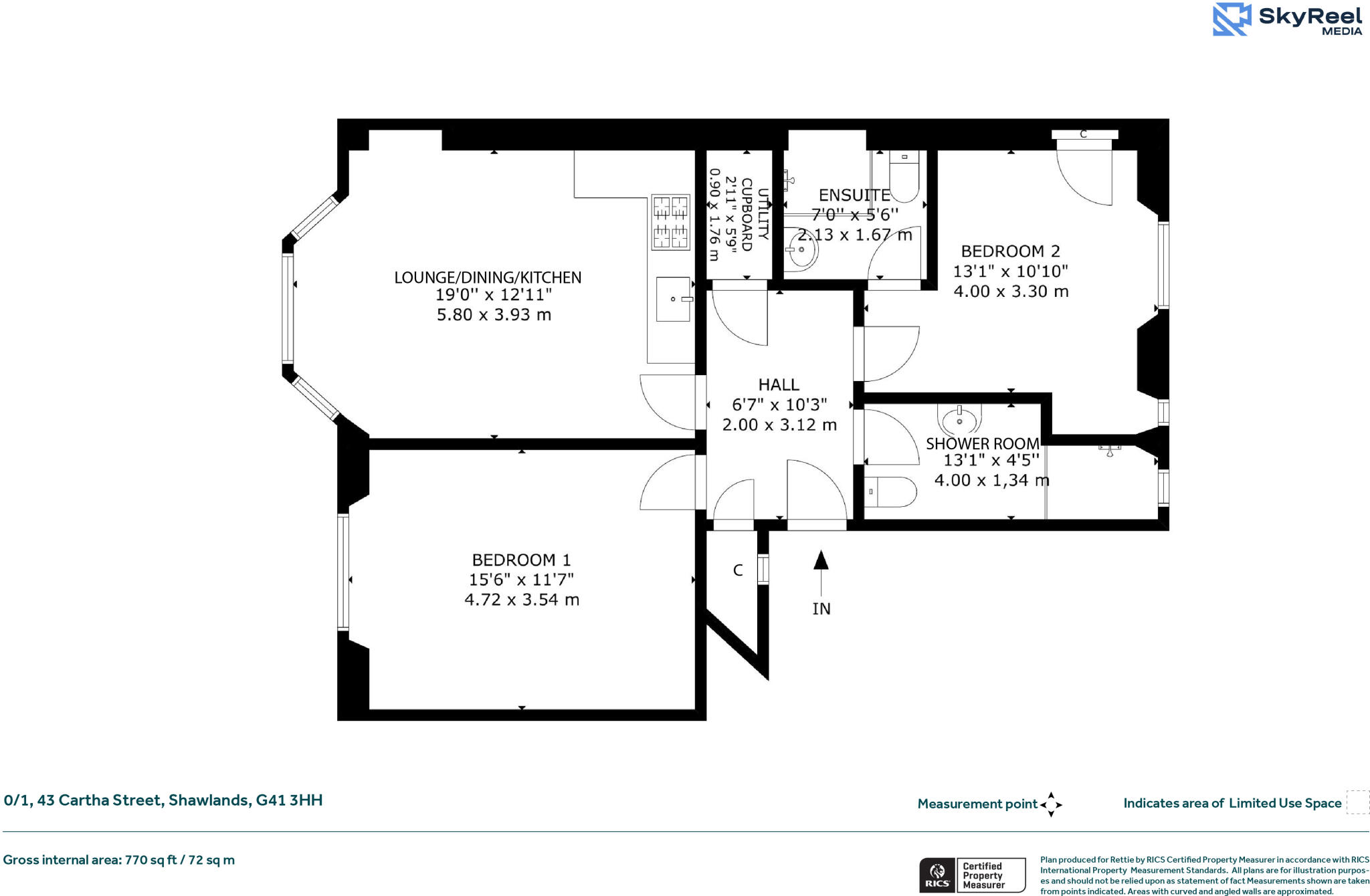 Cartha Street, Shawlands floorplan