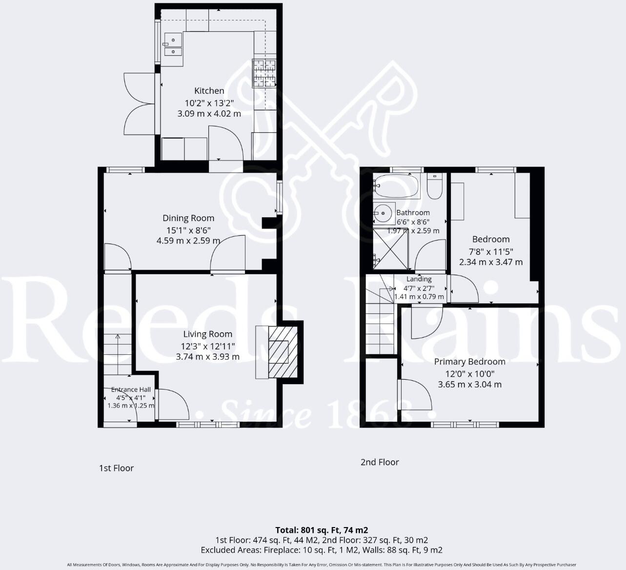 Briar Close, Evesham, Worcestershire, WR11 floorplan
