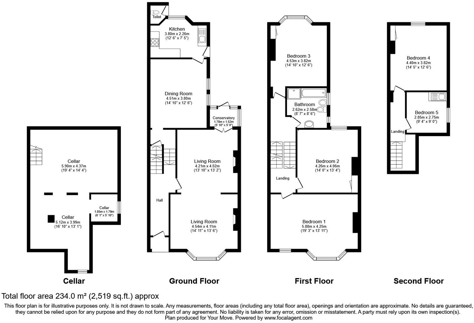 Pepys Road, London, SE14 floorplan
