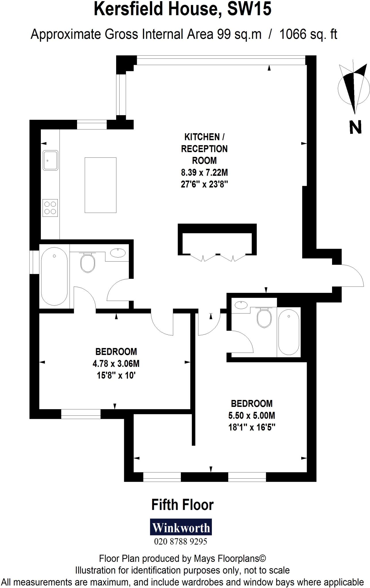 Kersfield House, 11 Kersfield Road, London, SW15 floorplan