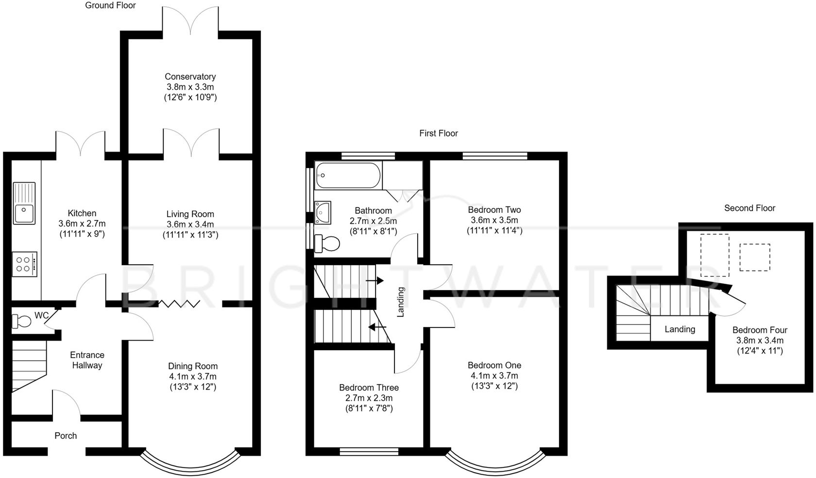 Castle Lane West, Bournemouth, BH8 floorplan