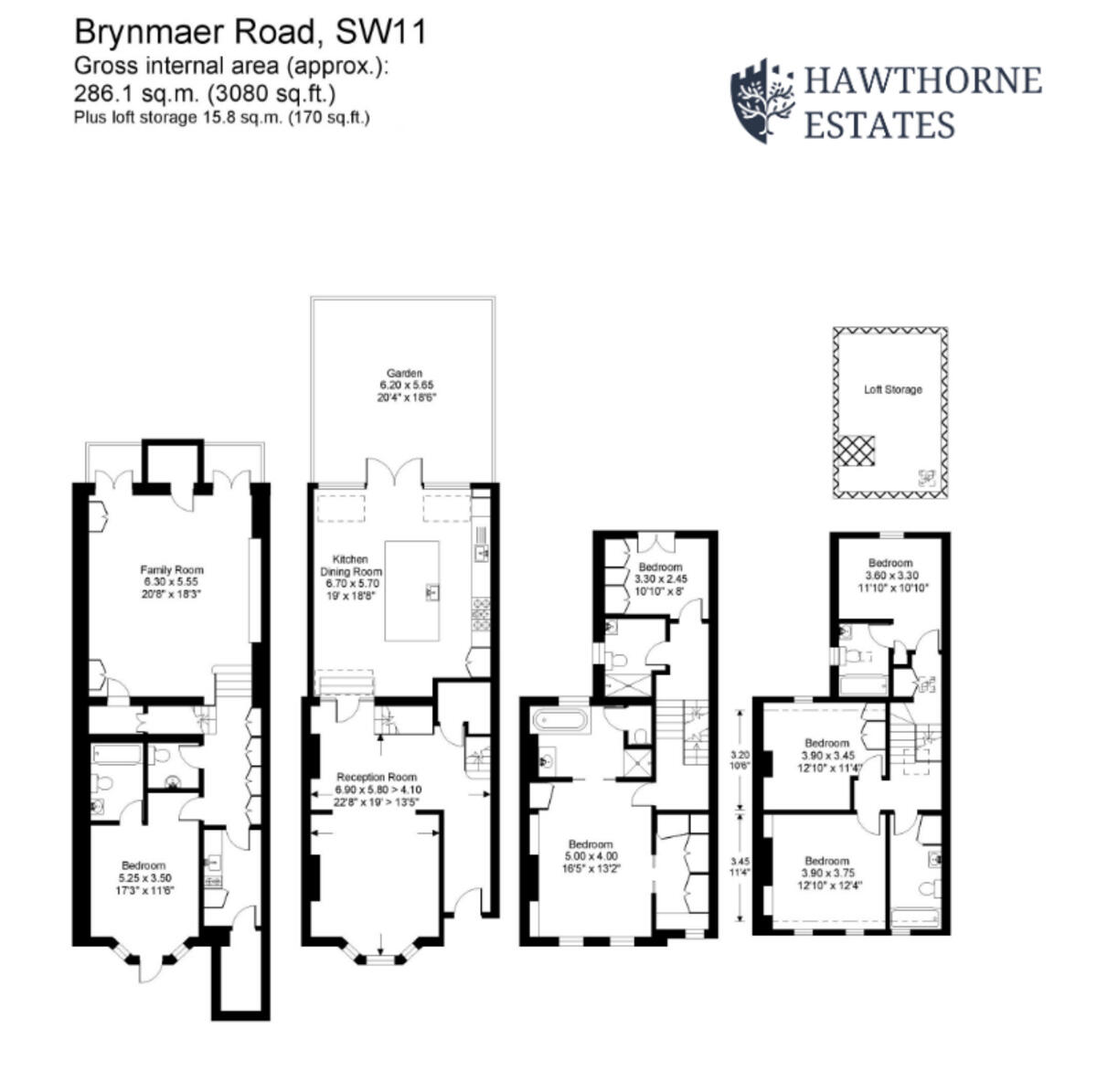 Brynmaer Road, London, SW11 floorplan