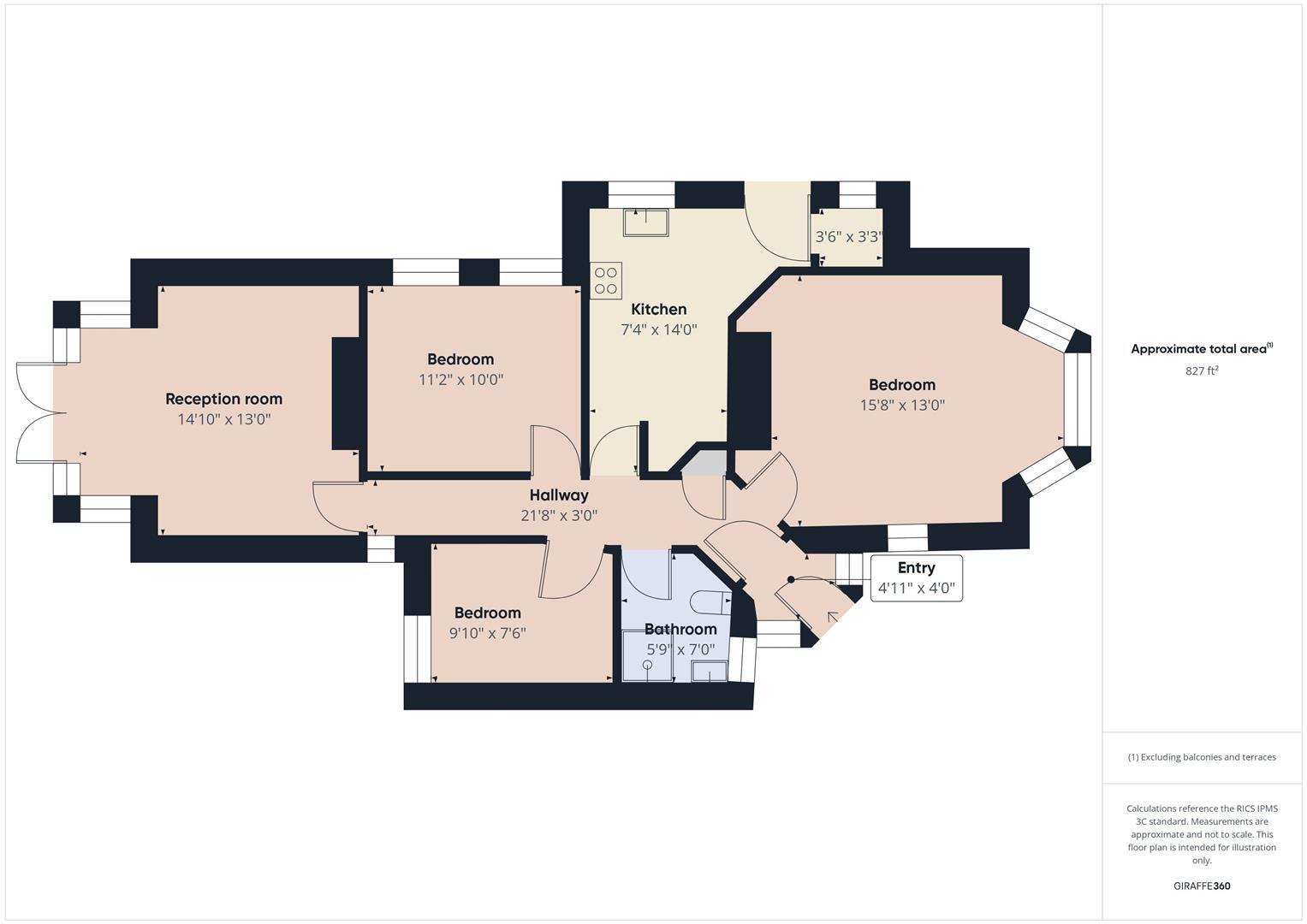 Oakland Road, Whitley Bay floorplan
