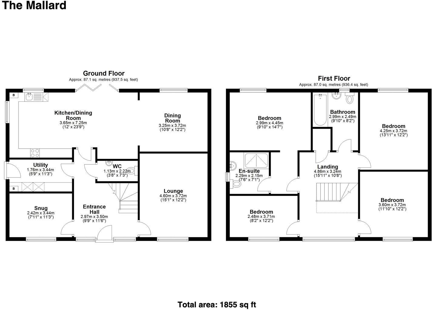 Plot 18 The Mallard, Cherry Trees, Gosberton, Spalding floorplan