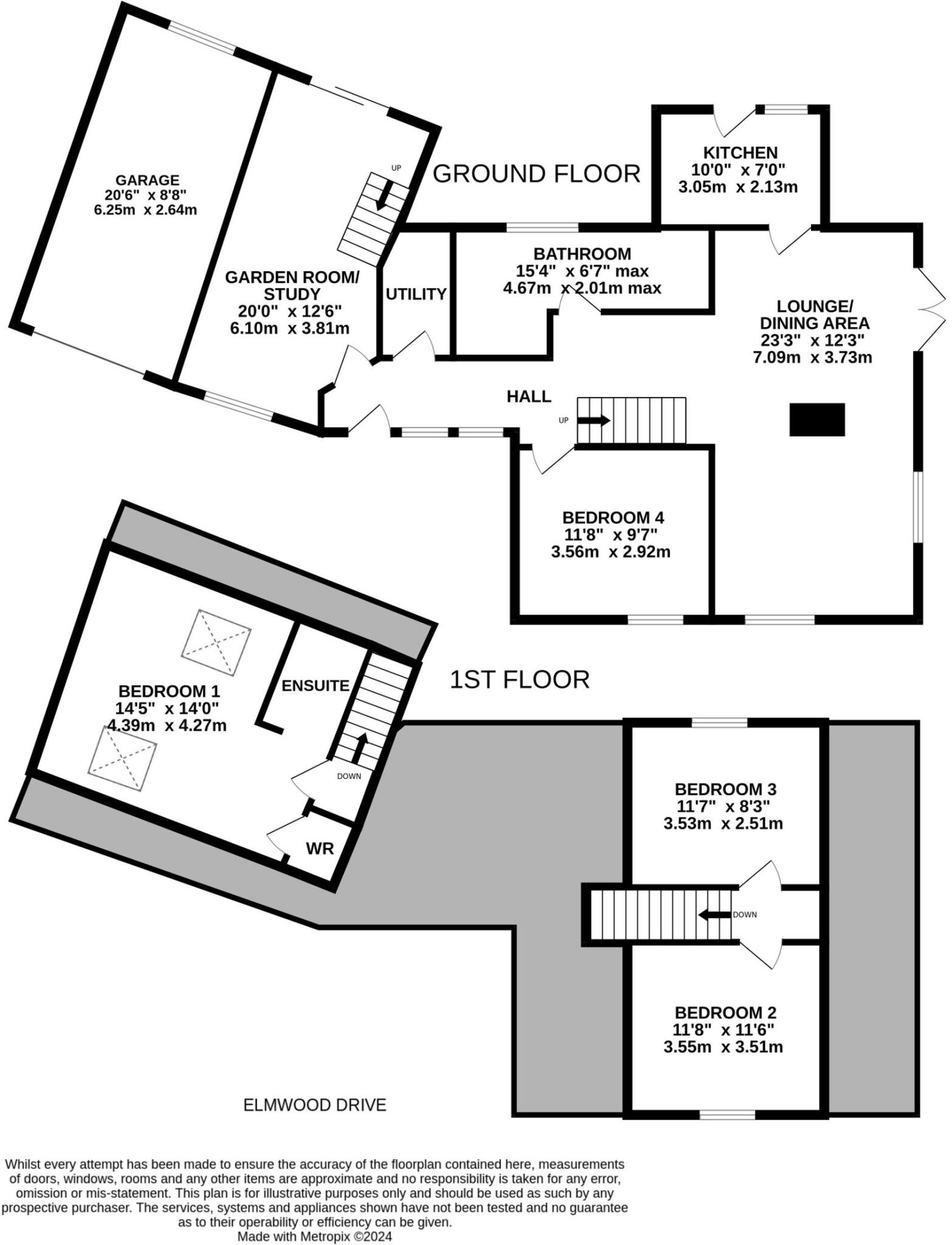 Elmwood Drive, Walton, WF2 floorplan
