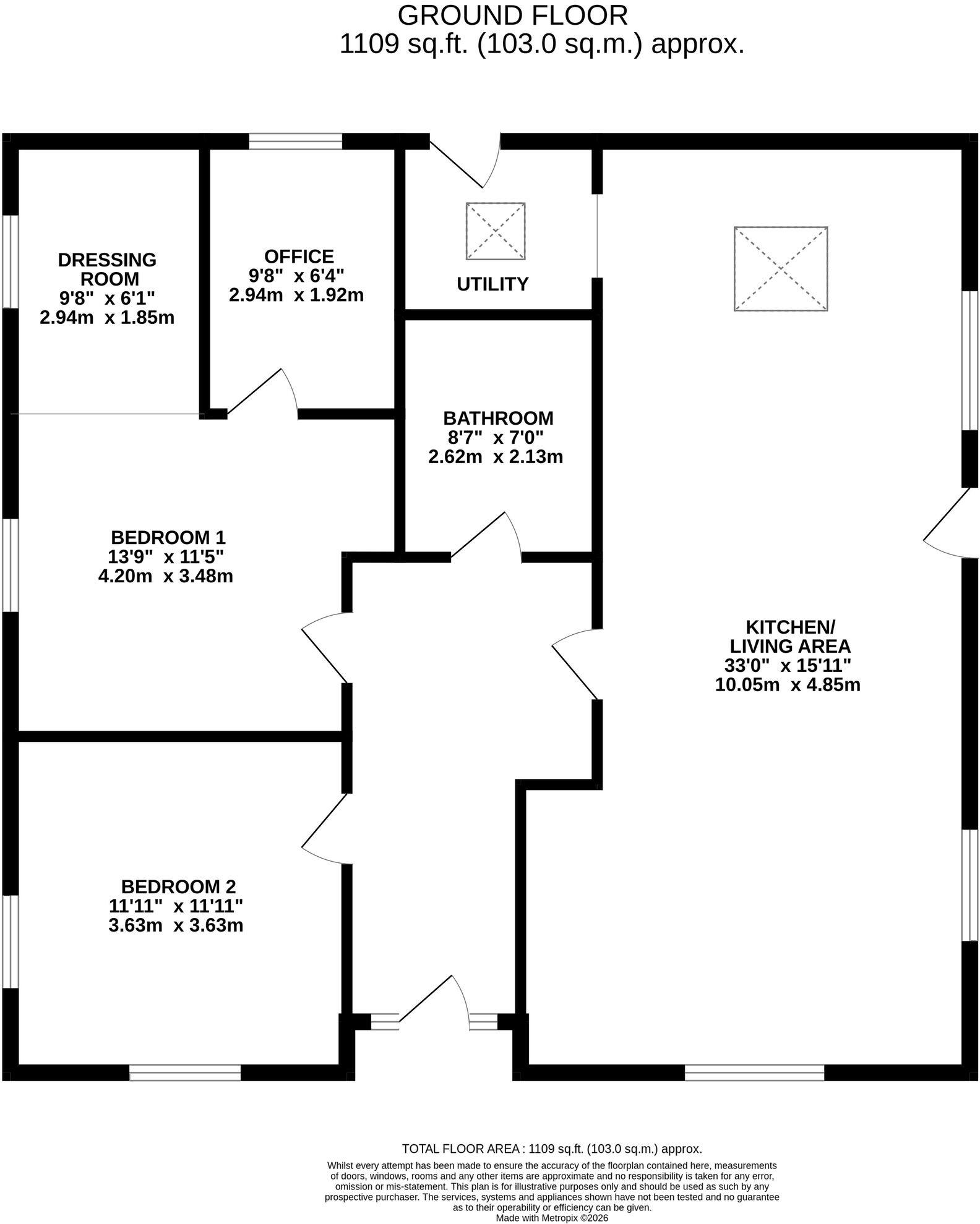 Short Lane, Fotherby, LN11 floorplan