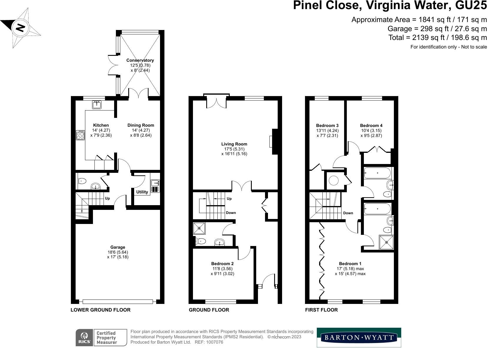 Pinel Close, Virginia Water, GU25 4SP floorplan