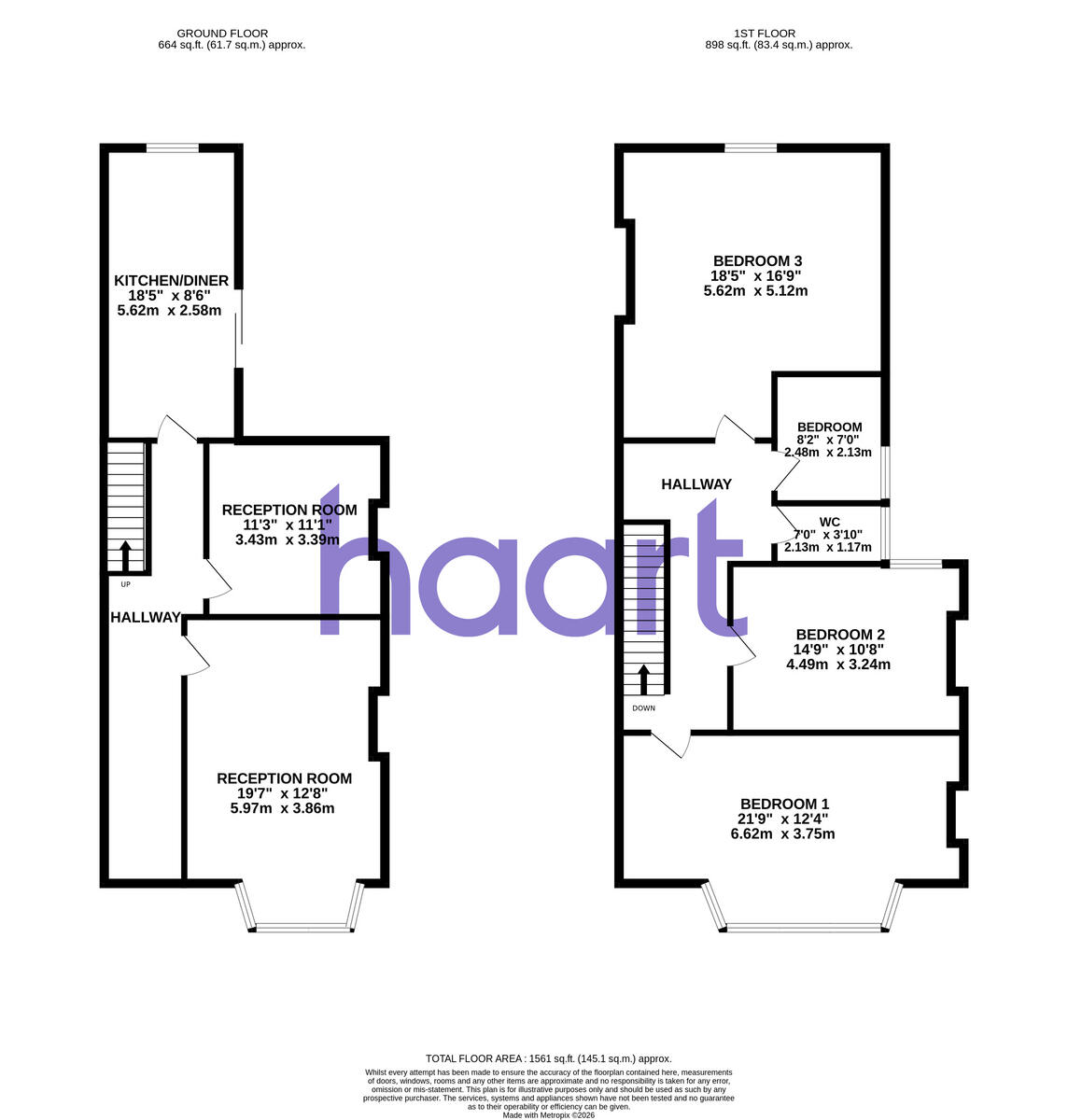 Boswell Road, Thornton Heath floorplan