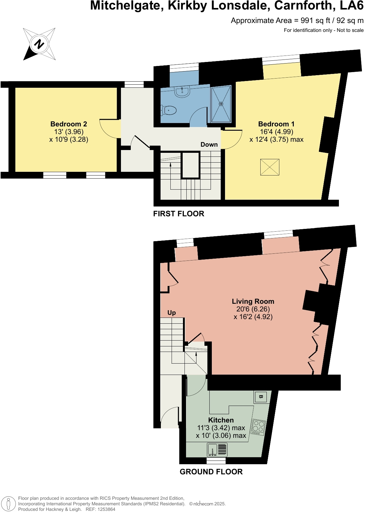 46 Mitchelgate, Kirkby Lonsdale, LA6 2BE  floorplan