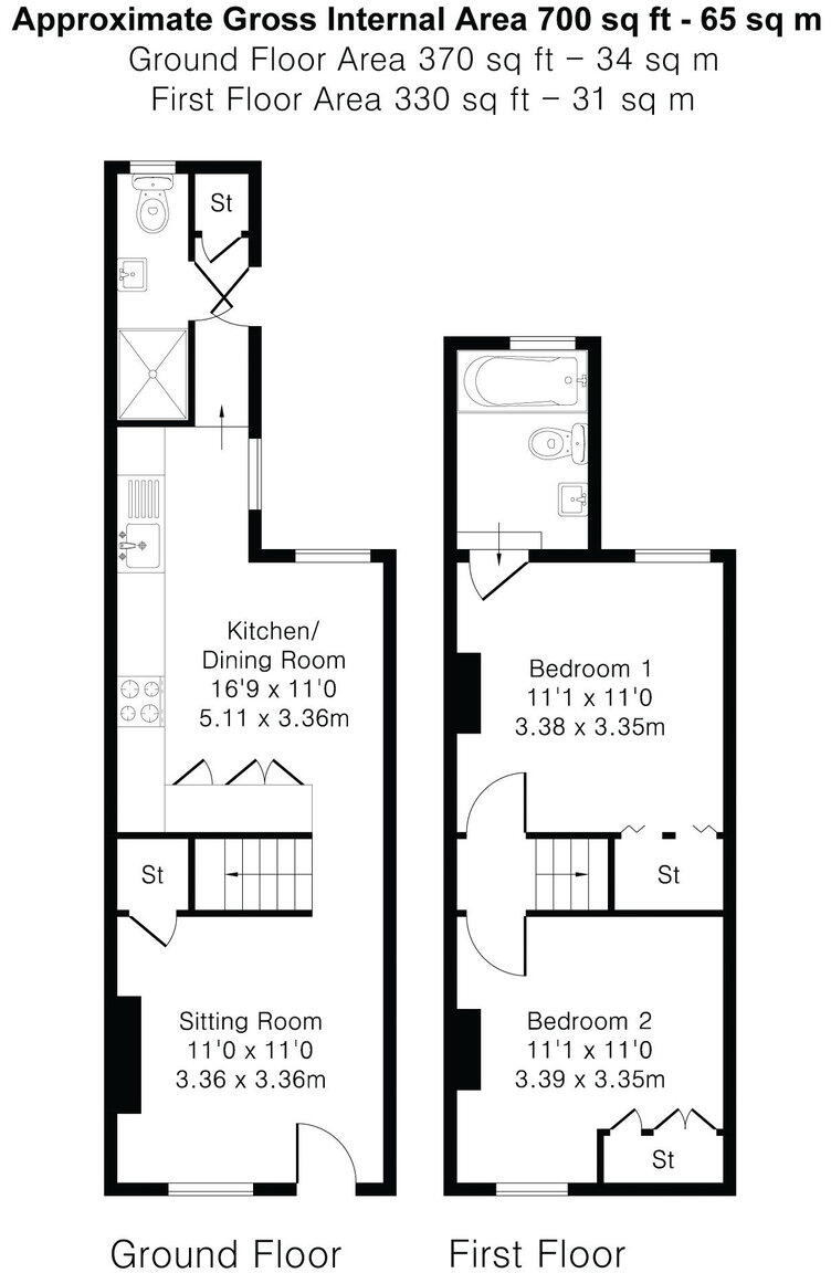 Down Road, Merrow, GU1 floorplan