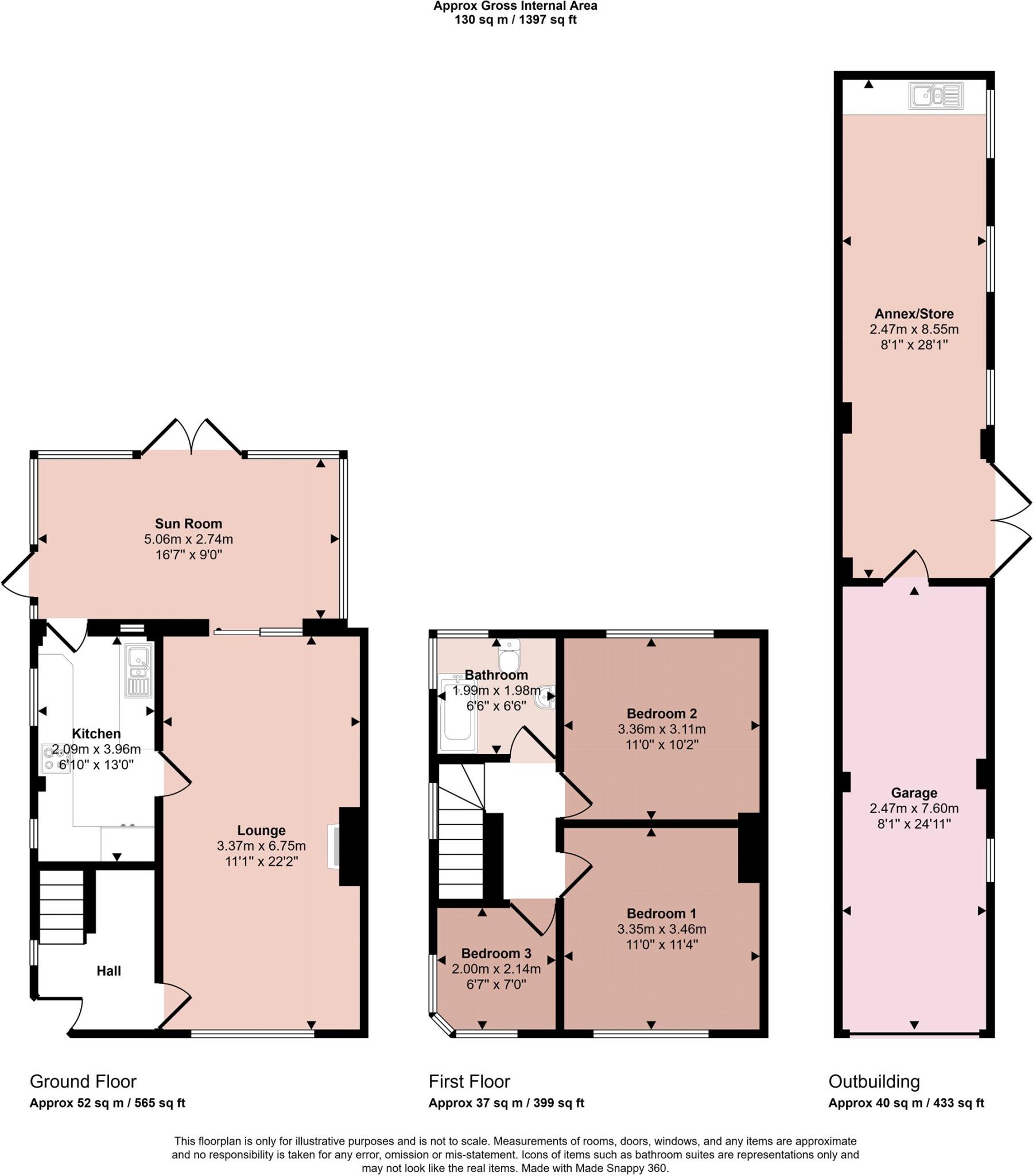 Harborough Road, Oadby, Leicestershire floorplan