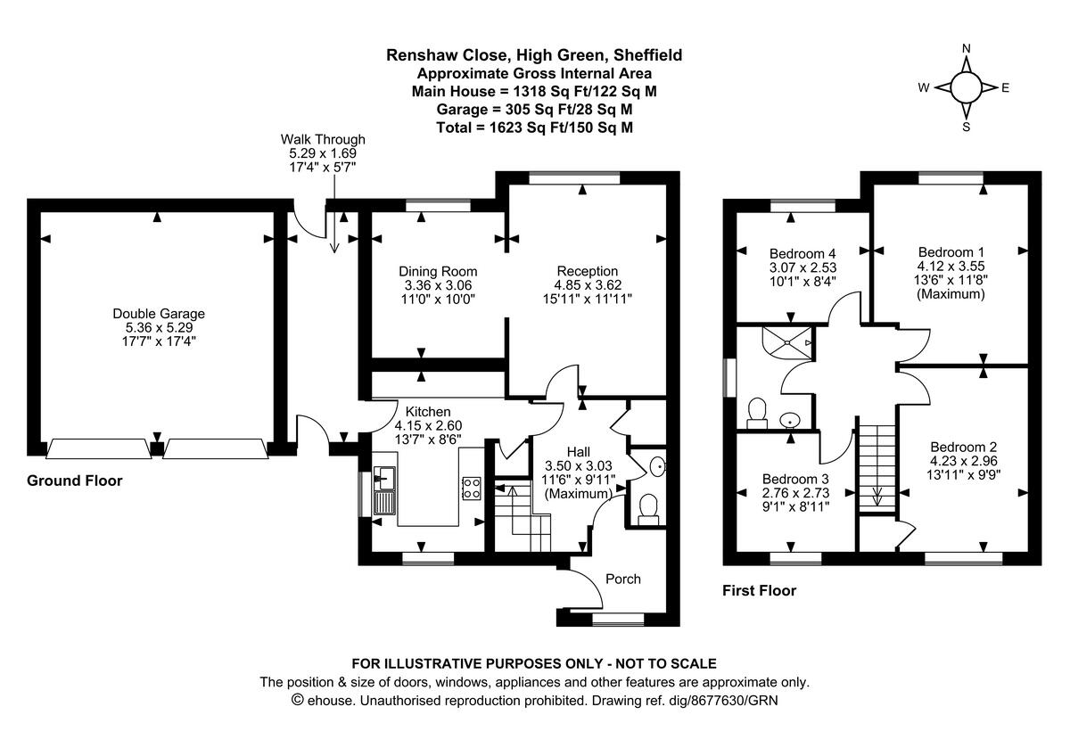 Renshaw Close, High Green floorplan