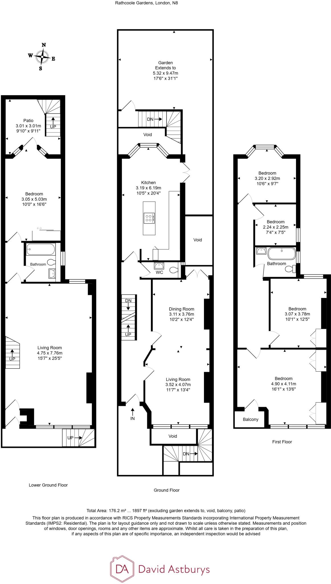 Rathcoole Gardens, Crouch End, London floorplan